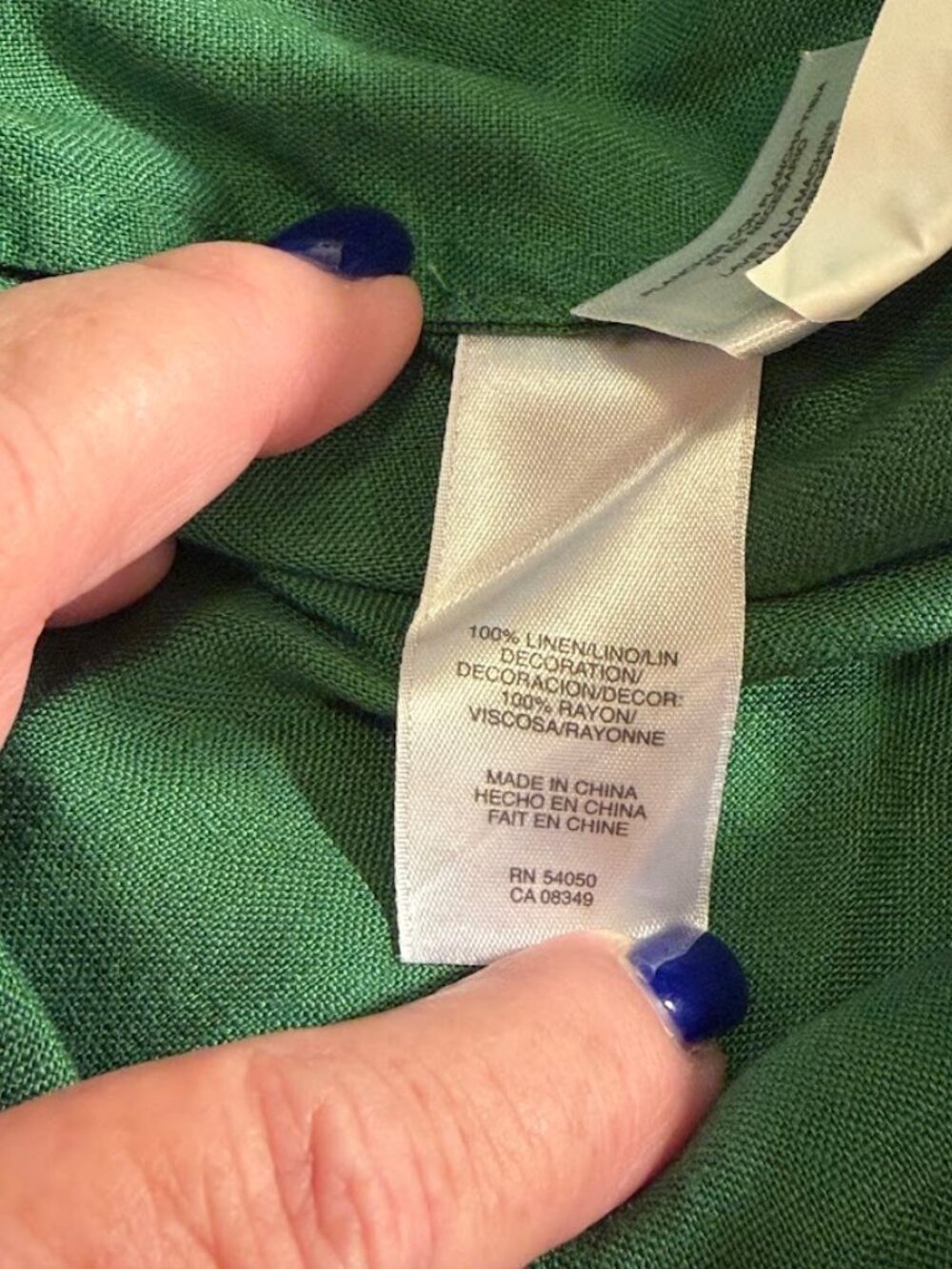 JONES NEW YORK Green Color (100% Linen) Top - 3x - Picture 12 of 12